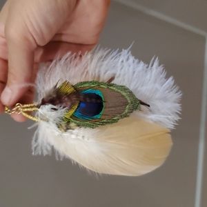 NEW Multi feather single earring